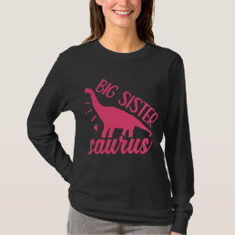 Big Sister Saurus in Pink T-Shirt