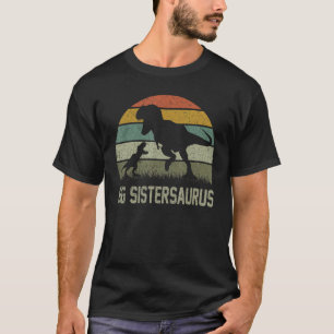 Big Sister Saurus T Rex Dinosaur Big Sistersaurus T-Shirt