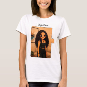 Big Sister Shirt Cute Family Matching Birthday T