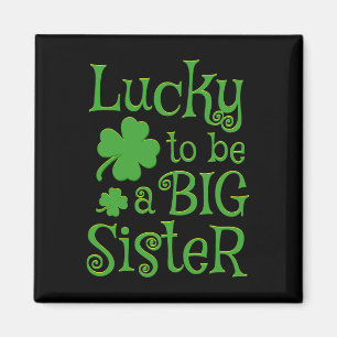 Big Sister St Patricks Day Pregnancy Announcement Magnet