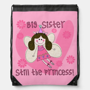 Big Sister Still the Princess Drawstring Bag