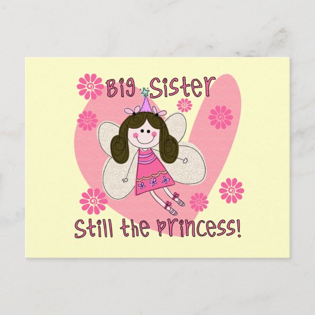 Big Sister Still the Princess Postcard (Front)