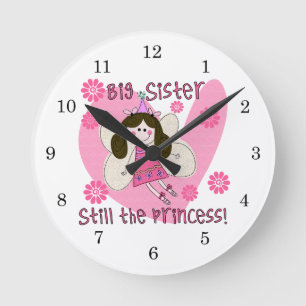 Big Sister Still the Princess Round Clock