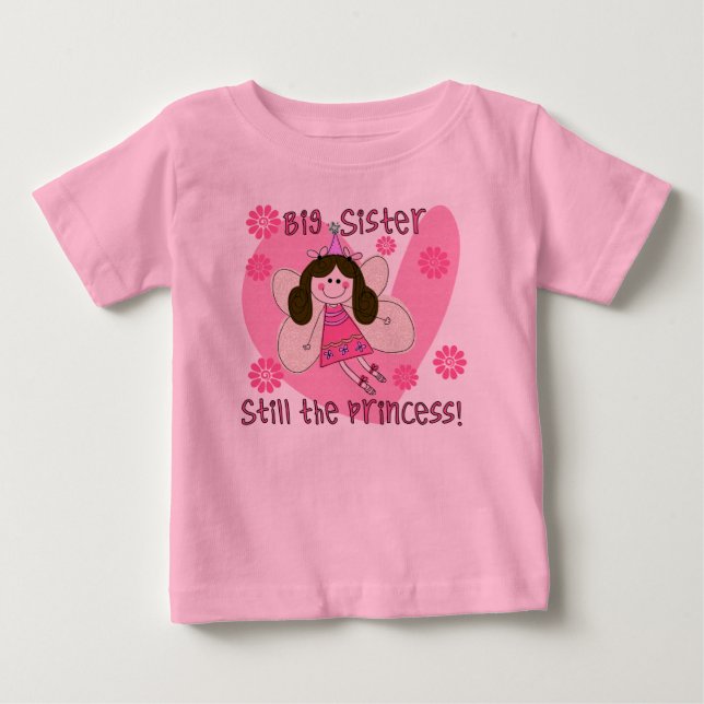 Big Sister Still the Princess Toddler Ruffle Tee (Front)