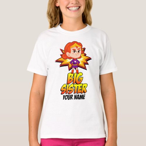Big Sister Superhero T_Shirt