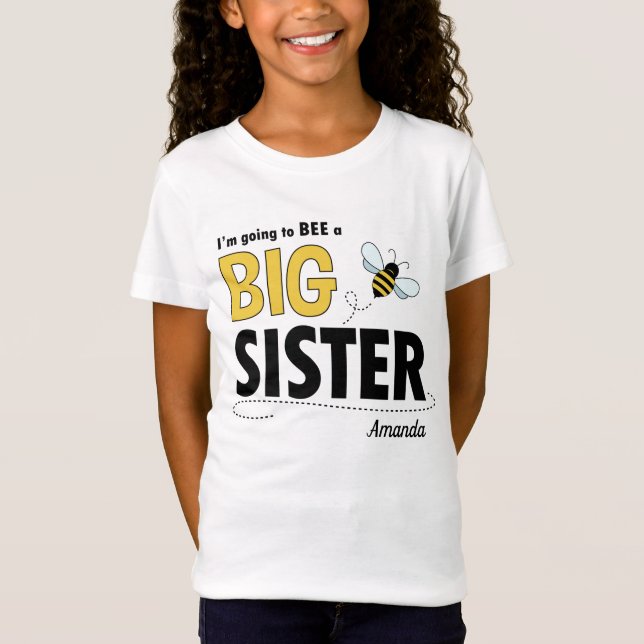 Big Sister T shirt Bee (Front)
