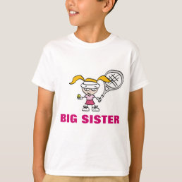 Big sister t shirt for older sister | tennis girl