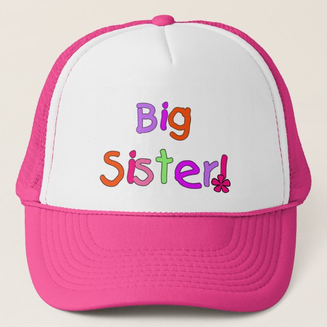 Big Sister T-shirts and Gifts Trucker Hat (Front)