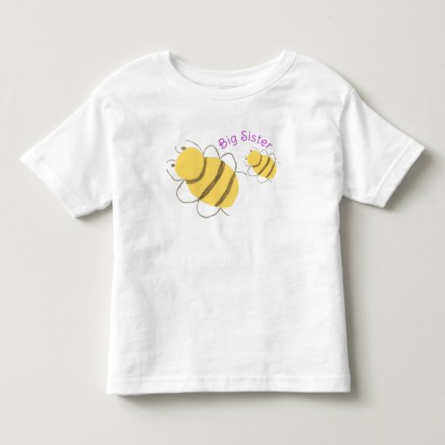 Big Sister Tee - Bee Theme