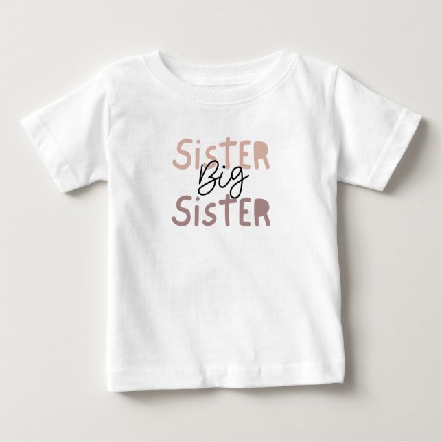 Big Sister Tee. Companion to Lil' Sister Tee (Front)