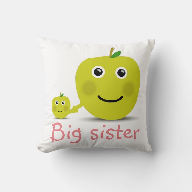 Big sister throw pillow (Front)