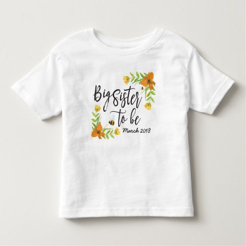 Big Sister To Be Pregnancy Announcement Shirt