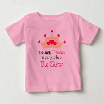 Big Sister To Be Princess Personalized T Shirt by mybabytee at Zazzle