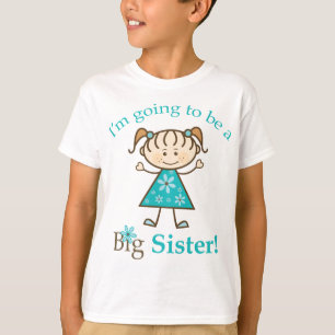 Big Sister To Be Stick Figure T-Shirt