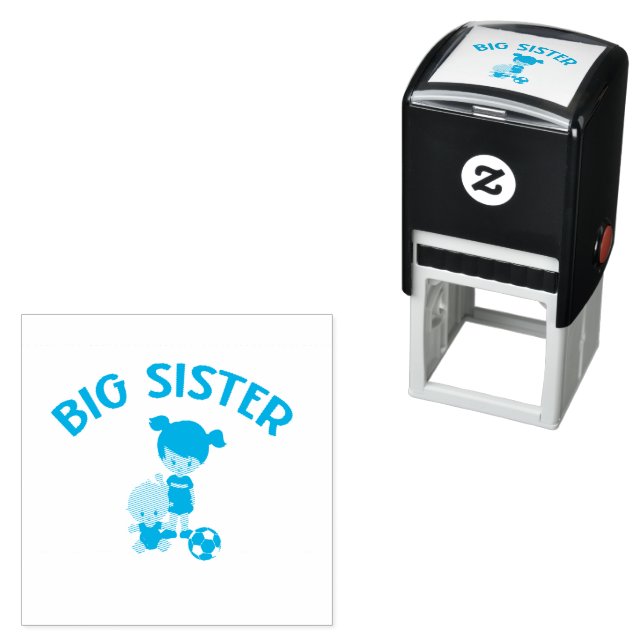 Big Sister to New Baby Brother  Self-inking Stamp (In Situ)