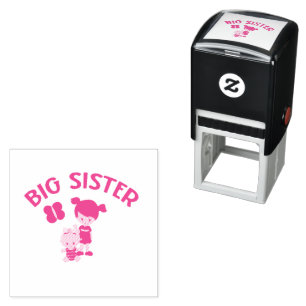 Big Sister to New Baby Sister Self-inking Stamp