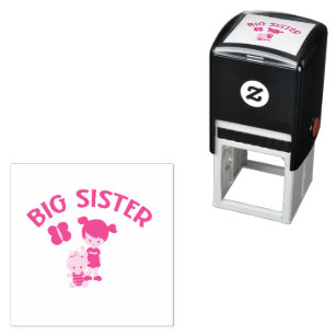 Big Sister to New Baby Sister  Self-inking Stamp
