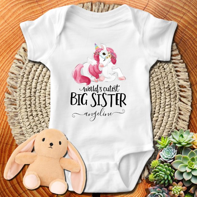 Big Sister Unicorn Baby Bodysuit (Creator Uploaded)