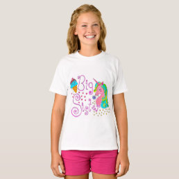 &quot;Big Sister&quot; Unicorn Kids T-shirt