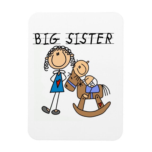 Big Sister With Baby Brother Gifts Magnet (Vertical)