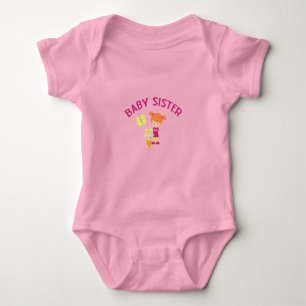 Big Sister with Baby Sister Butterfly Baby Bodysuit