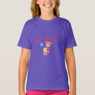 Big Sister with Baby Sister Proud Sibling T-Shirt