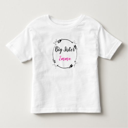 Big Sister with customizable name Toddler T_shirt