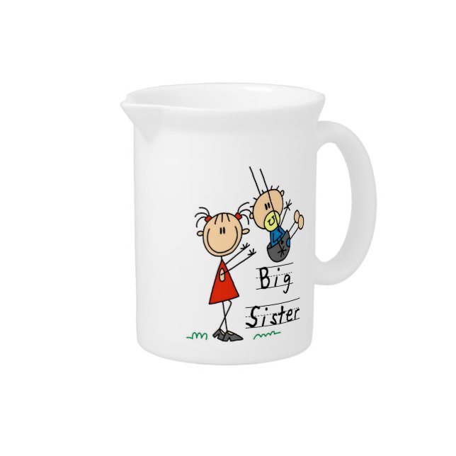 Big Sister with Little Brother Gifts Pitcher (Right)