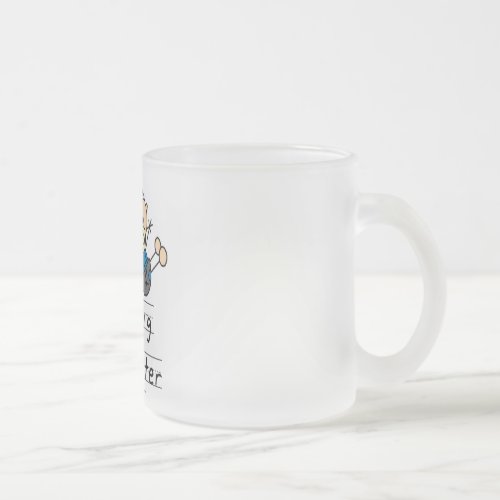 Big Sister with Little Brother Tshirts and Gifts Frosted Glass Coffee Mug