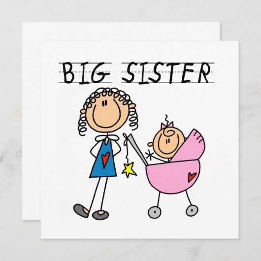 Big Sister With Little Sister Gifts (Front/Back)