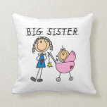 Big Sister With Little Sister Gifts Throw Pillow
