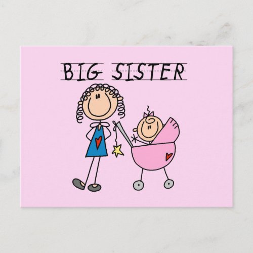 Big Sister With Little Sister T_shirts and Gifts Postcard