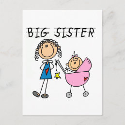 Big Sister With Little Sister T-shirts and Gifts Postcard