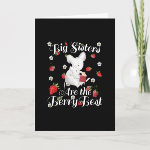 Big Sisters Berry Best _ Mouse Strawberry Pun Card