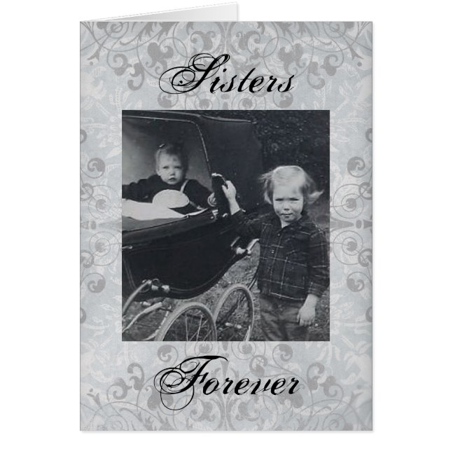 "Big Sisters" Crab Grass of Life!- Can Personalize Cards (Front)