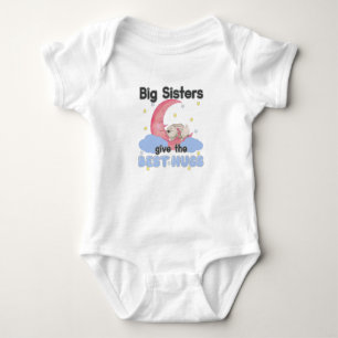 Big Sisters Give the Best Hugs - Moon Bunny Baby Bodysuit