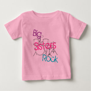 Big Sisters Rock Baby T-Shirt
