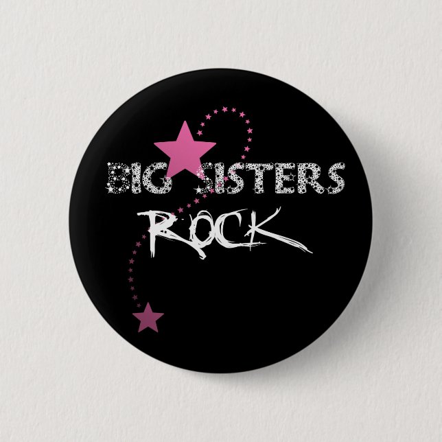 Big Sisters Rock Button (Front)