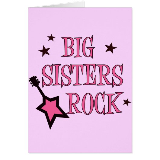 Big Sisters Rock Cards (Front)