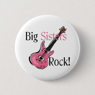 Big Sisters Rock Pinback Button