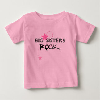 Big Sisters Rock Toddler Long Sleeve Baby T-Shirt