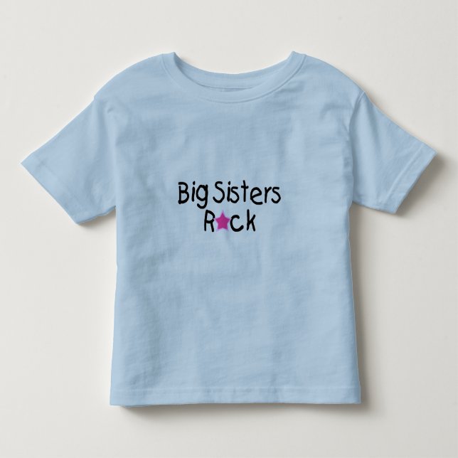 Big Sisters Rock Toddler T-shirt (Front)