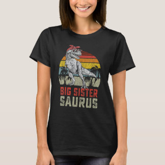 Big Sistersaurus Rex Dinosaur Big Sister Saurus Fa T-Shirt