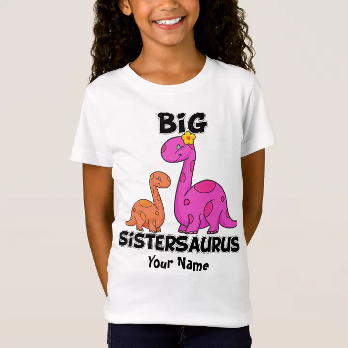 Sister Saurus Gift for Big Sister Girls T-Rex Toddler/Kids Long sleeve T-Shirt Sister Saurus Gift for Big Sister Girls T-Rex Toddler/Kids Long sleeve T-Shirt