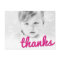 Big Sketch Thanks Girl's Birthday Photo Thank You