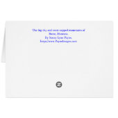 Big Sky, Butte, Montana Card (Back Horizontal)