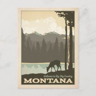 Big Sky Country   Montana Postcard