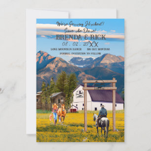 Big Sky Cowgirl, Cowboy Getting Hitched! Invitation