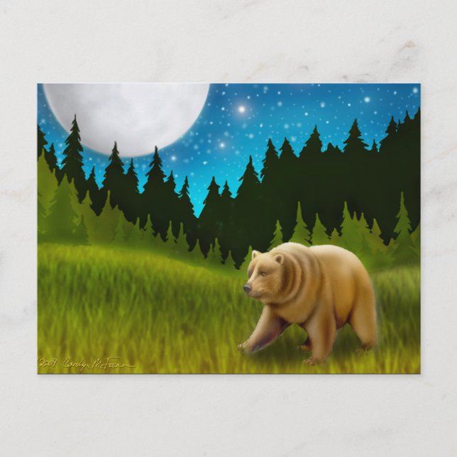 Big Sky Grizzly Postcard (Front)