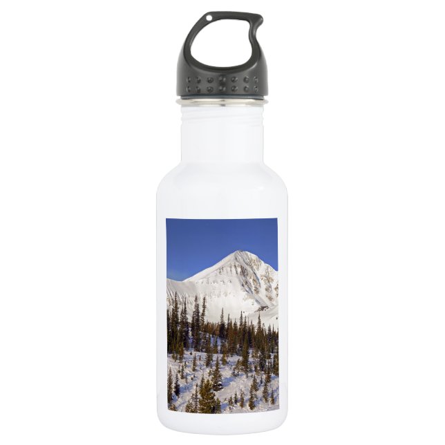 Big Sky Montana mountains Water Bottle (Front)